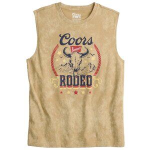 New! Coors Rodeo Tank Top T-Shirt Muscle Shirt Cowboy Beer